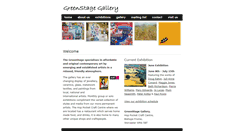 Desktop Screenshot of greenstagegallery.co.uk