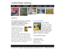 Tablet Screenshot of greenstagegallery.co.uk